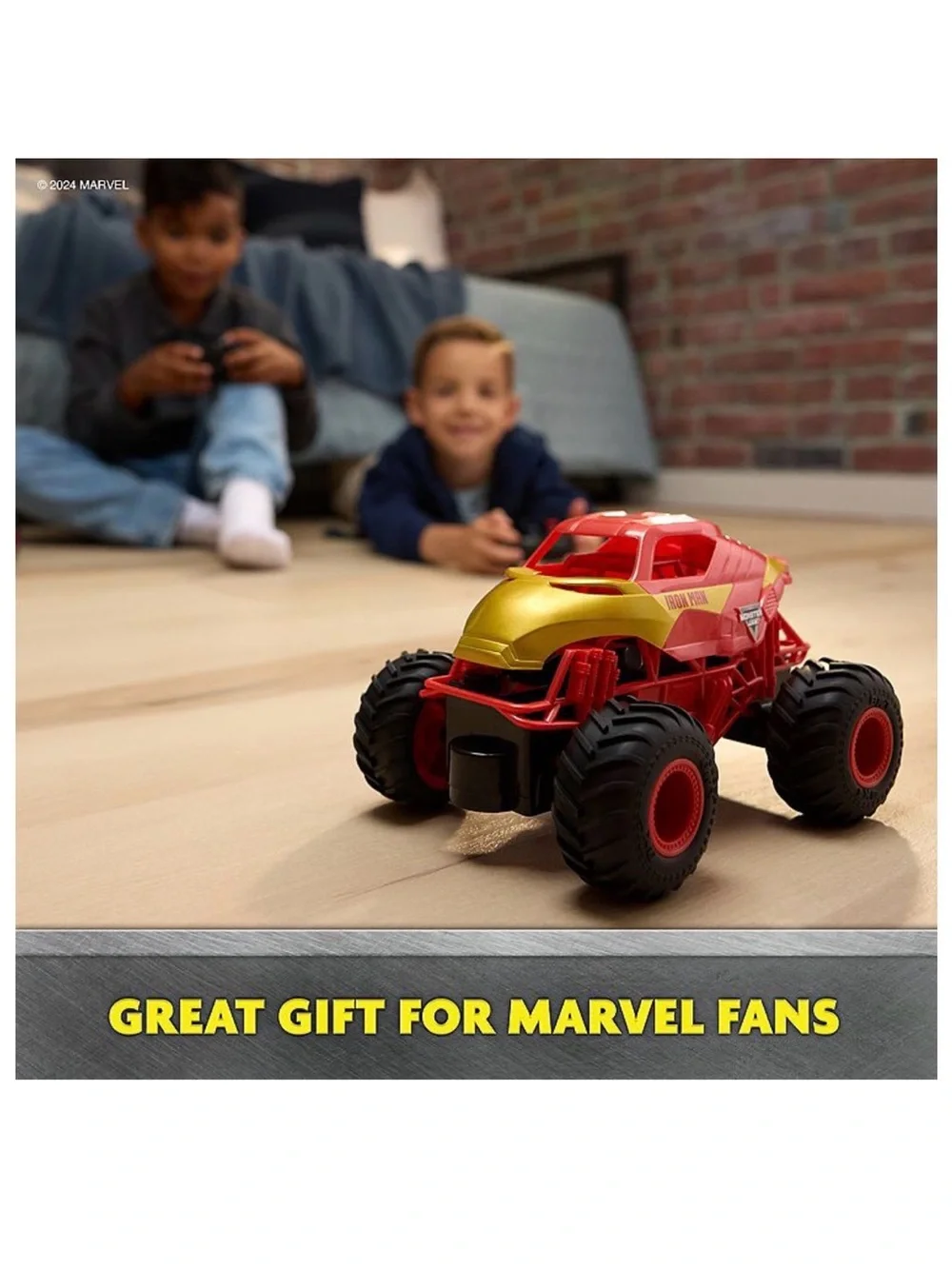 New Monster Jam Marvel Iron Man 1:24 Scale remote control Monster Truck